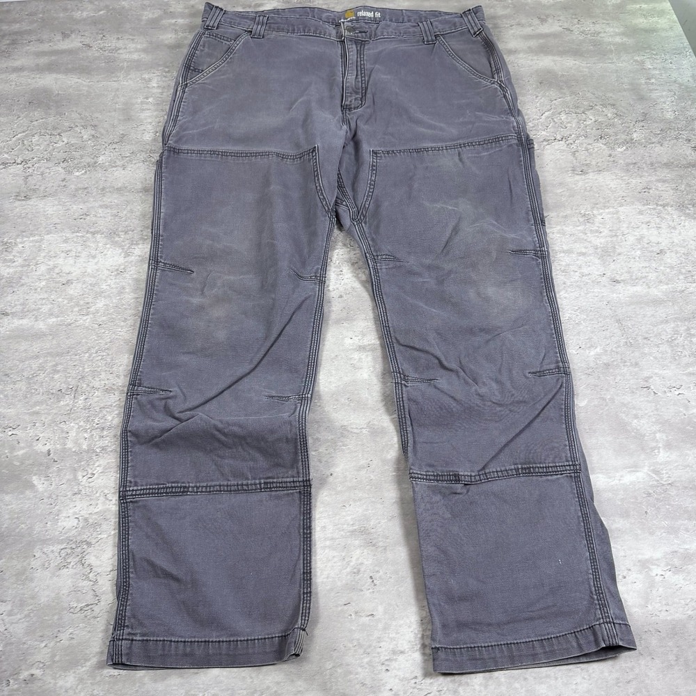 Carhartt Double Knee Work Pants Gray 38x32 Gorpcore